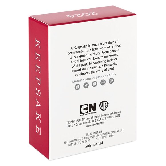 New! Powerpuff Girls Hallmark Keepsake Ornament 2024 Blossom Bubbles Buttercup - Picture 2 of 5